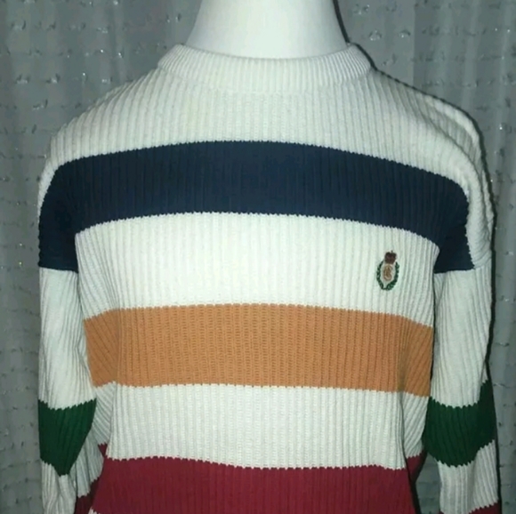 Chaps Other - Vintage Chaps Ralph Lauren Sweater L Striped Knitt